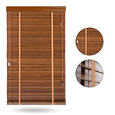 Real Wood Venetian Blinds 2 Inch Slats White, Brown, Red, Black Wood Dual Corded